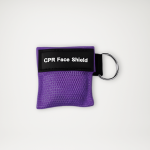 Maska CPR do sztucznego oddychania w kolorze fioletowym ciemnym