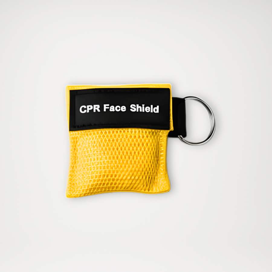 Maska CPR do sztucznego oddychania w kolorze żółtym