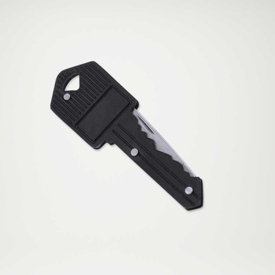 Scyzoryk w formie klucza na breloku czarny