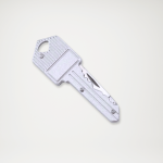 Scyzoryk w formie klucza na breloku srebrny