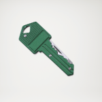 Scyzoryk w formie klucza na breloku zielony