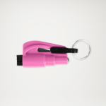 Młotek samochodowy do awaryjnego wybijania szyby i przecinania pasów bezpieczeństwa różowy