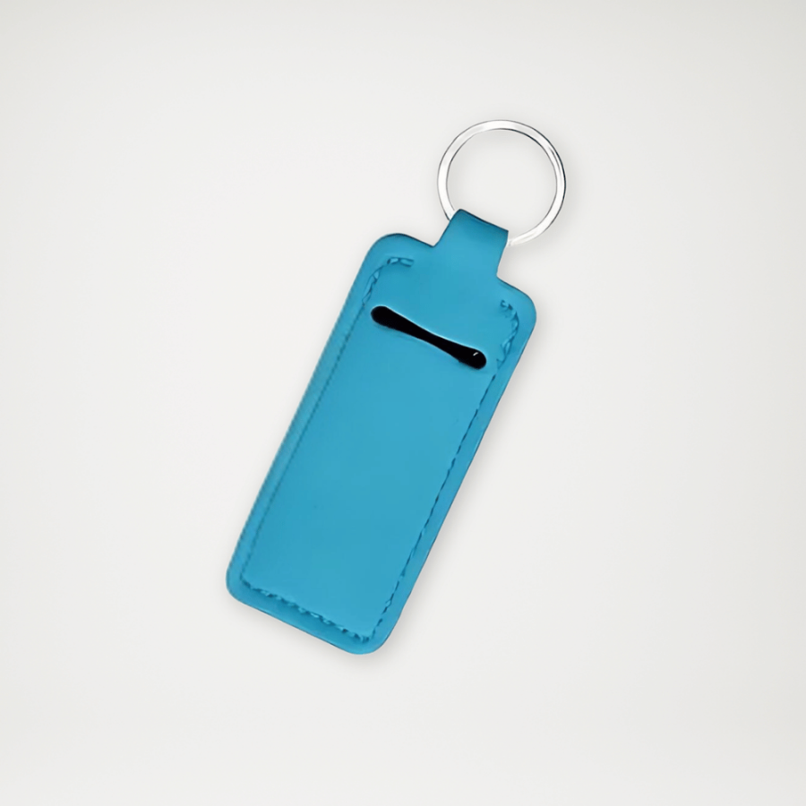 Etui na pomadkę w kolorze niebieskim Etui na pomadkę w kolorze niebieskim