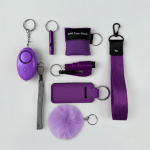 Mały zestaw akcesoriów do samoobrony w kolorze fioletowym