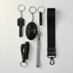 Mini zestaw produktów do samoobrony w kolorze czarnym