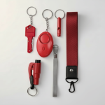 Mini zestaw produktów do samoobrony w kolorze czerwonym