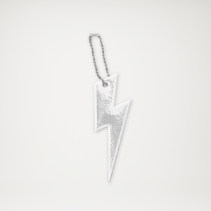 Odblask w kształcie błyskawicy biały