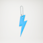 Odblask w kształcie błyskawicy niebieski