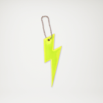 Odblask w kształcie błyskawicy żółty