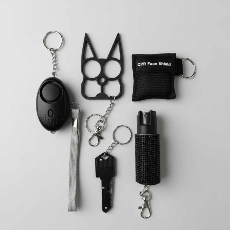Zestaw akcesoriów do samoobrony Plus w kolorze czarnym Zestaw akcesoriów do samoobrony Plus w kolorze czarnym