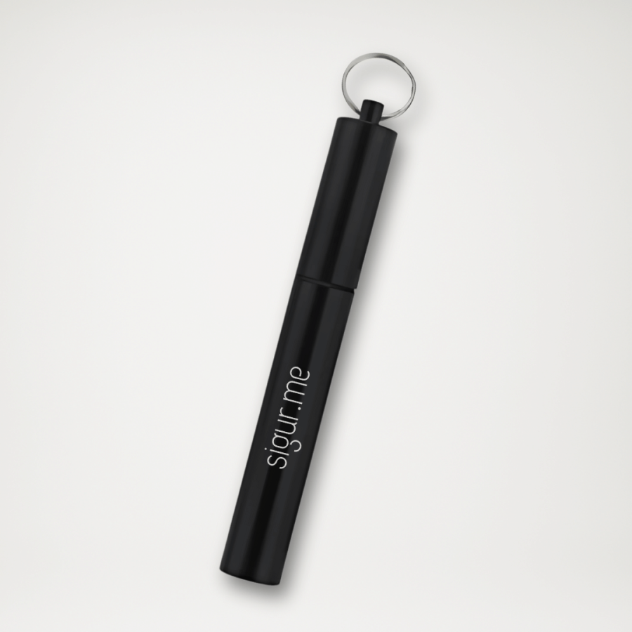 SLO-CZ słomka teleskopowa czarny