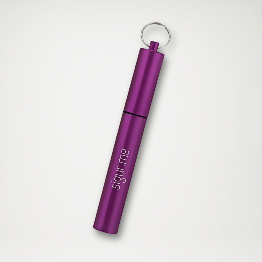 SLO-F słomka teleskopowa fioletowa