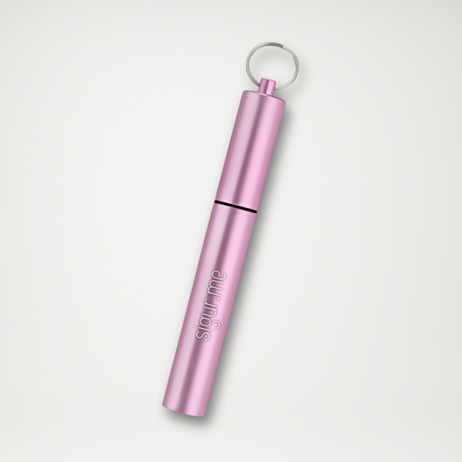 SLO-RJ słomka teleskopowa różowy jasny