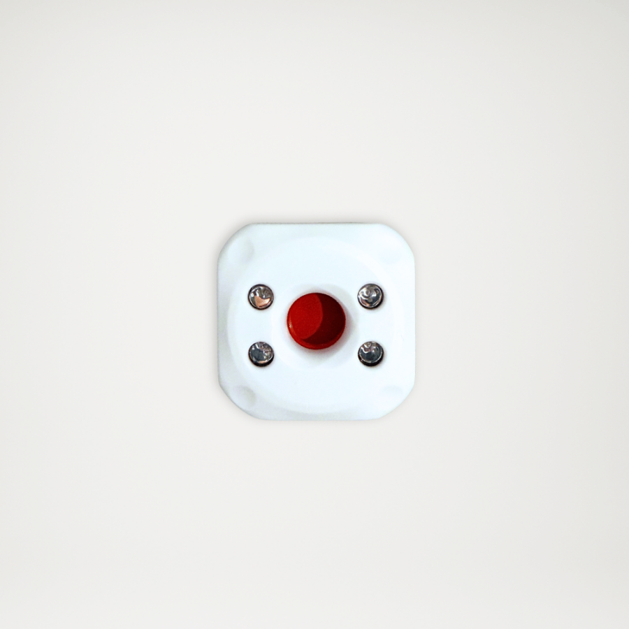 Detektor kamer biały z tyłu