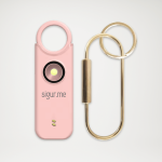 ASI-R Alarm bezpieczeństwa z mocną latarką i czujnikiem ruchu od Sigur.me różowy