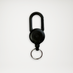 Retraktor duży z karabińczykiem czarny