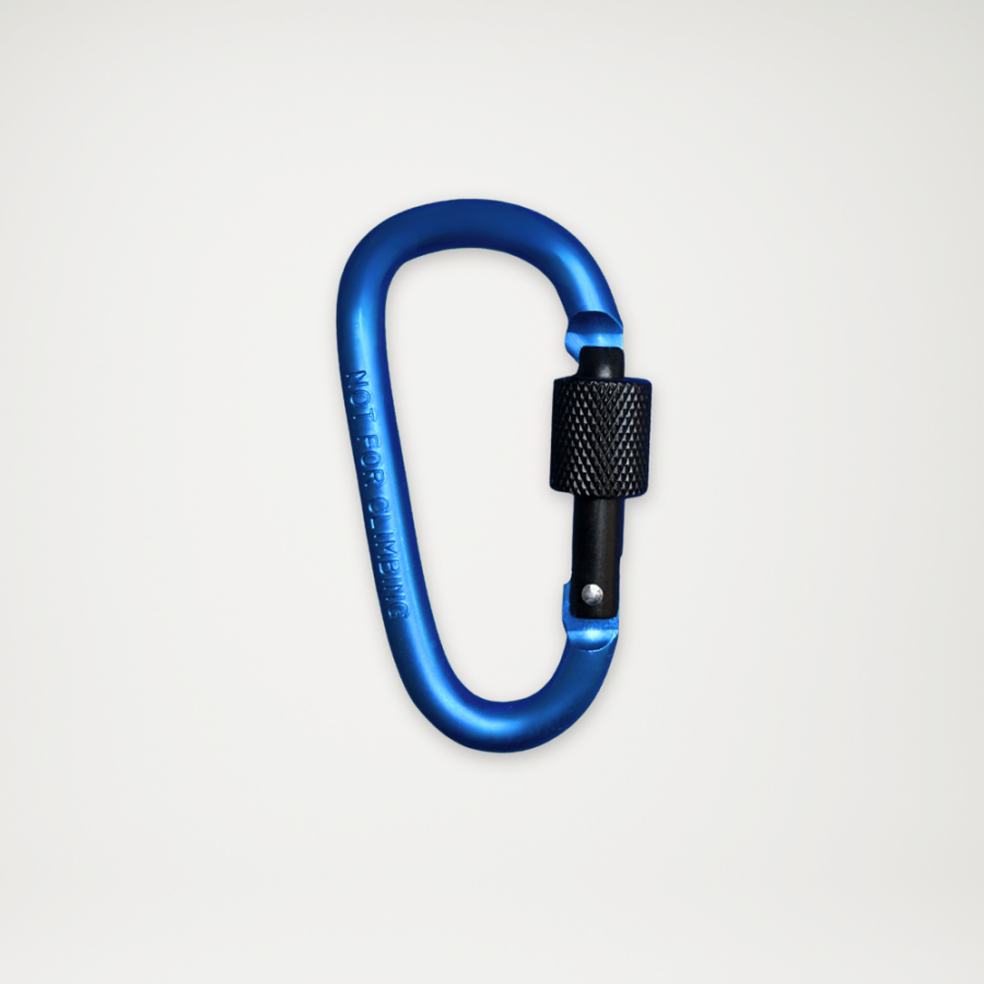 Karabińczyk zakręcany duży niebieski