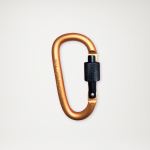 Karabińczyk zakręcany duży złoty