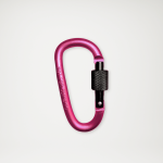 Karabińczyk zakręcany duży różowy