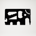 Karta multitool ze stali nierdzewnej - widok z tyłu