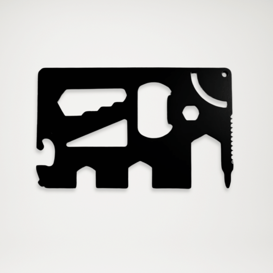 Karta multitool ze stali nierdzewnej - widok z tyłu