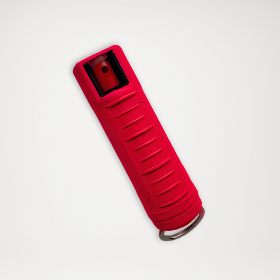 Gaz pieprzowy w kolorowym etui czerwony