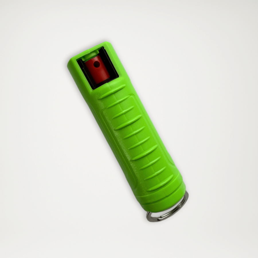 Gaz pieprzowy w kolorowym etui zielony
