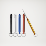 Tytanowa, zakręcana wykałaczka na małym breloku