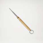 Tytanowa, zakręcana wykałaczka na małym breloku