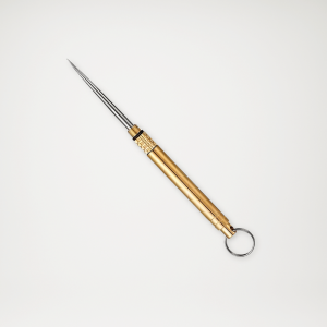 Tytanowa, zakręcana wykałaczka na małym breloku