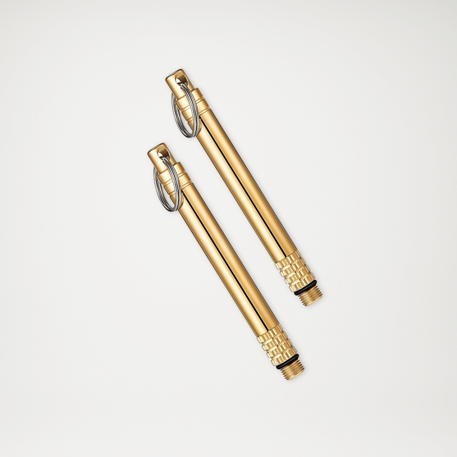 Tytanowa, zakręcana wykałaczka na małym breloku