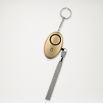 Alarm bezpieczeństwa z latarką złoty