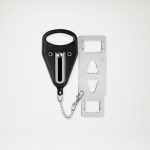 Przenośna blokada do drzwi bezprzylgowych i hotelowych czarna Przenośna blokada do drzwi bezprzylgowych i hotelowych czarna