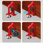 Stalowa blokada pod drzwi z alarmem - instrukcja użycia