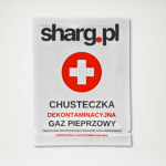 Chusteczka dekontaminacyjna neutralizująca działanie gazu pieprzowego