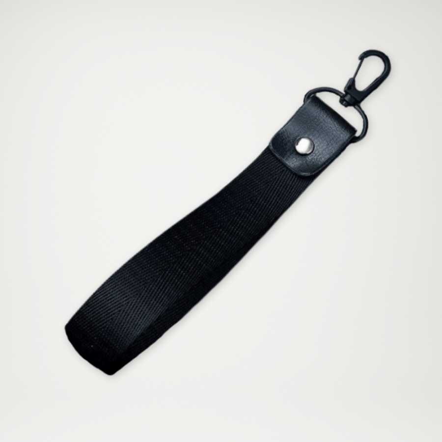 Smycz na nadgarstek z karabińczykiem czarna