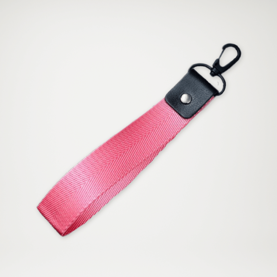 Smycz na nadgarstek z karabińczykiem różowa
