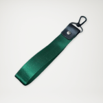 Smycz na nadgarstek z karabińczykiem zielona