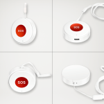 Przycisk SOS - Cichy Alarm WiFi kształt